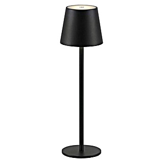 Just Light Lámpara de sobremesa a batería Euria (3 W, L x An x Al: 11 x 11 x 37 cm, Blanco cálido, Negro)