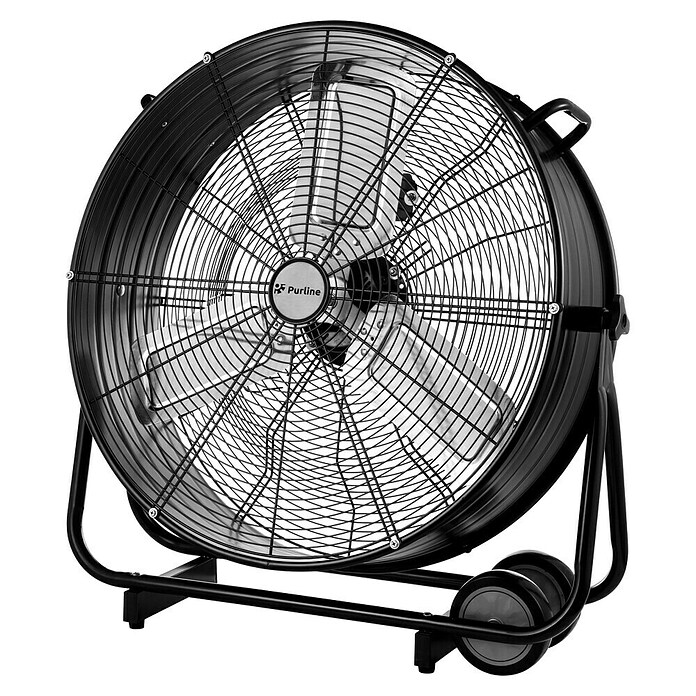 Purline Venty Ventilador de suelo Metablast (250 W, Negro, 60 cm) | BAUHAUS