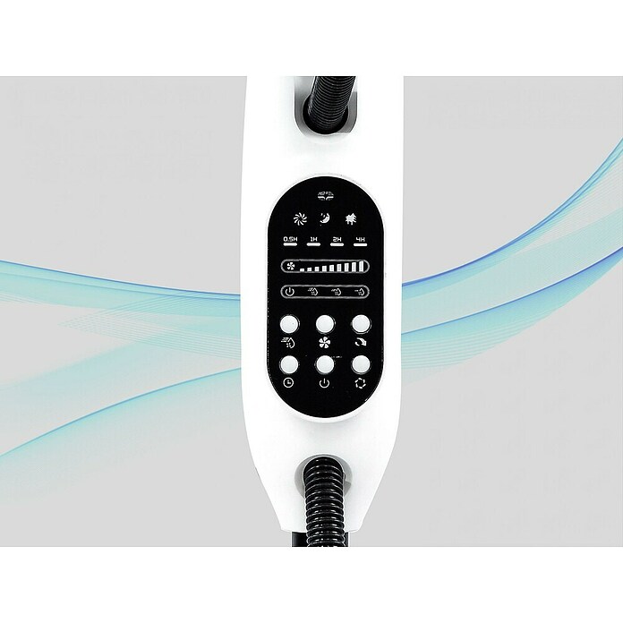 Purline Misty Ventilador de pie 4 (Negro, 40 cm, 125 cm) | BAUHAUS