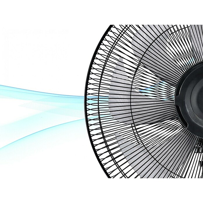 Purline Misty Ventilador de pie 4 (Negro, 40 cm, 125 cm) | BAUHAUS