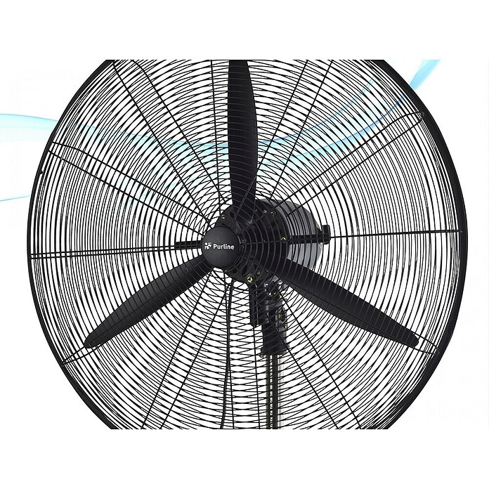 Purline Venty Ventilador de pie Metablast (Negro, 75 cm, 190 cm) | BAUHAUS