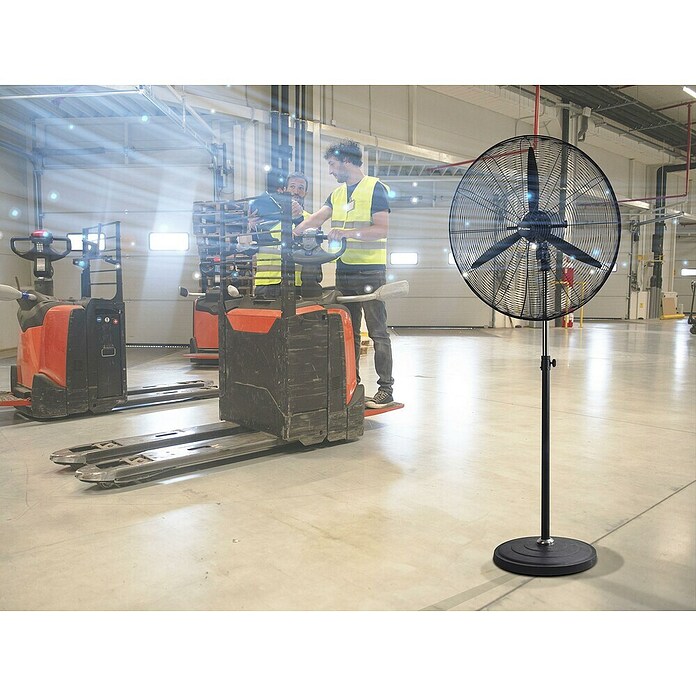 Purline Venty Ventilador de pie Metablast (Negro, 75 cm, 190 cm) | BAUHAUS