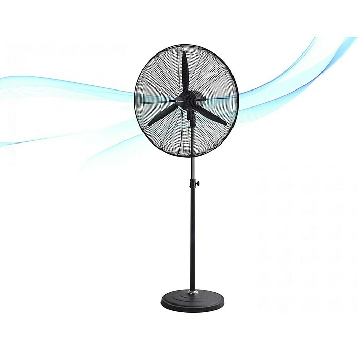 Purline Venty Ventilador de pie Metablast (Negro, 75 cm, 190 cm) | BAUHAUS