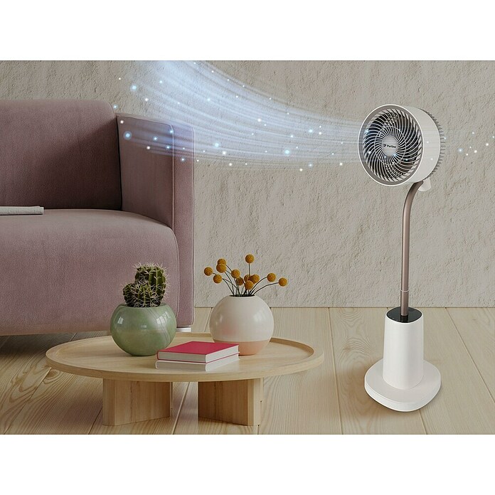 Purline Venty Ventilador de pie Ambience (Blanco, 27 cm, 100 cm) | BAUHAUS