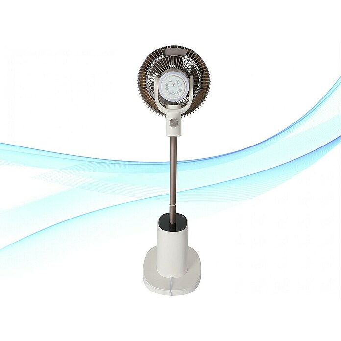 Purline Venty Ventilador de pie Ambience (Blanco, 27 cm, 100 cm) | BAUHAUS