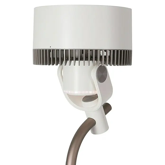Purline Venty Ventilador de pie Ambience - Blanco, 27 cm, 100 cm - Primer plano de un moderno ventilador de torre blanco con un diseño elegante y tecnología innovadora para una circulación de aire eficiente.