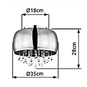Globo LED stropna svjetiljka Kalla  (25 W, Siva) | BAUHAUS