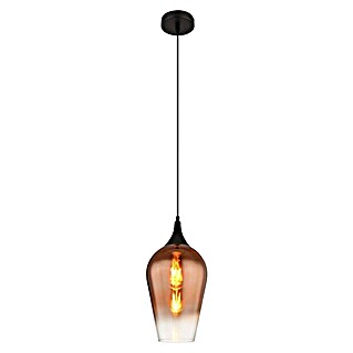 Globo Pendelleuchte Lavus (E27, Schwarz/Kupferfarben, Ø x H: 180 x 1 200 mm, 60 W)