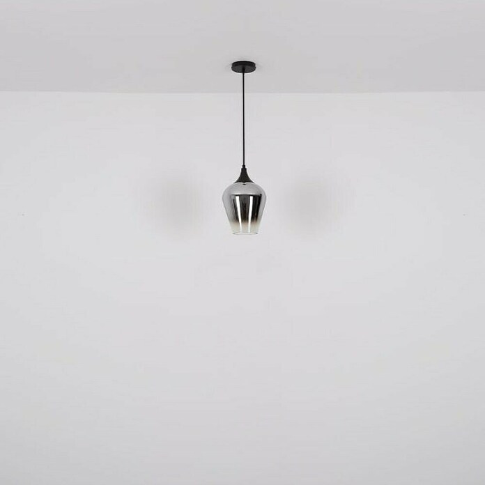 Globo Pendelleuchte Lavus (E27, Schwarz/Silber, Ø x H: 180 x 1 200 mm, 60 W) | BAUHAUS