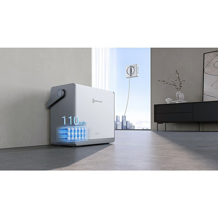 Ecovacs Fensterreinigungsroboter Winbot W2 Pro Omni (Wassertankvolumen Roboter: 60 ml, Akkulaufzeit: 110 min) | BAUHAUS