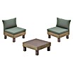 Keter Conjunto de muebles Elements (Número de personas máx.: 2, 3 pzs., Polipropileno, Verde/Madera) | BAUHAUS