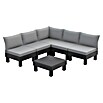 Keter Conjunto de muebles Elements (Número de personas máx.: 6, 7 pzs., Polipropileno, Negro/Gris) | BAUHAUS