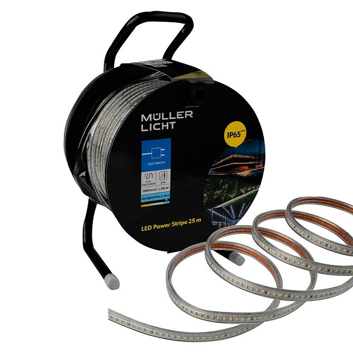 Müller-Licht LED-Stripes Power (25 m, Tageslichtweiß, 6 500 K, 25 000 lm, 290 W) | BAUHAUS
