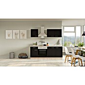 Flex-Well Turin Singleküche (Breite: 210 cm, Anthrazit, Mit Elektrogeräten) | BAUHAUS