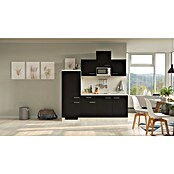 Flex-Well Turin Singleküche mit Mikrowelle (Breite: 210 cm, Anthrazit, Mit Elektrogeräten) | BAUHAUS