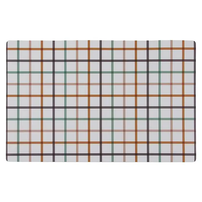 Versa Salvamantel Peter - L x An: 43,5 cm x 28 mm, Multicolor - Patrón de tartán sobre una tela ligera.