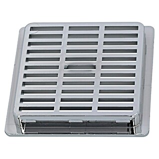 Häfele Rejilla de ventilación (57 x 57 mm, Plateado)