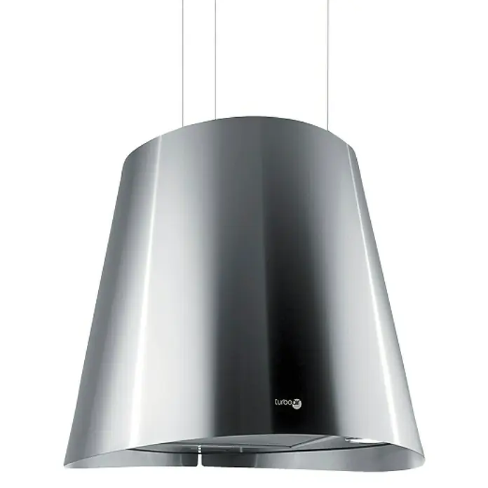 Turboair Campana para isla Gioia - Ancho: 50 cm, Máx. Potencia del ventilador en modo extracción: 581 m³/h, Acero inoxidable - Campana extractora de acero inoxidable elegante con alto rendimiento para cocinas modernas. Asegura aire limpio al cocinar.