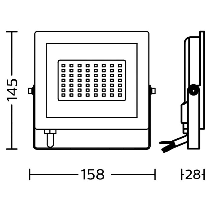 Philips Proyector LED Lois Flood (30 W, L x An x Al: 3 x 16 x 15 cm) | BAUHAUS