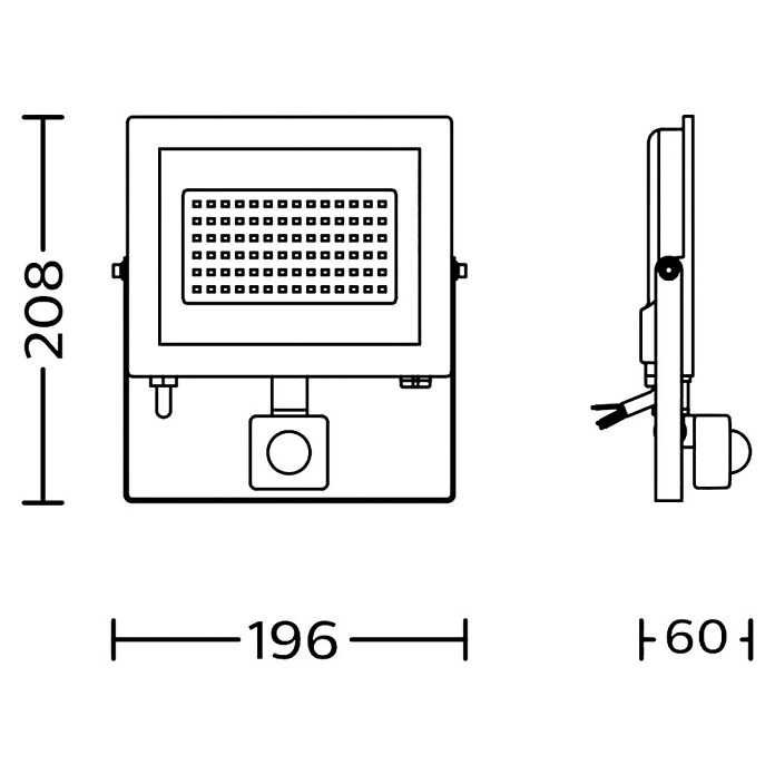Philips Proyector LED Lois Flood (50 W, 5.000 K, L x An x Al: 6 x 21 x 20 cm, IP65) | BAUHAUS