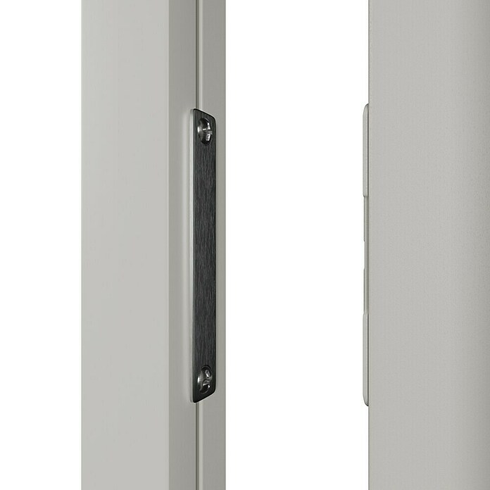 Glas-Falttür (85 x 205 cm, Satiniertes Glas, Weiß ähnlich RAL 9016) | BAUHAUS