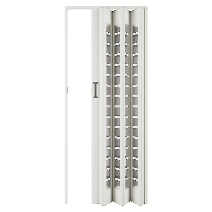 Glas-Falttür (85 x 205 cm, Satiniertes Glas, Weiß ähnlich RAL 9016) | BAUHAUS
