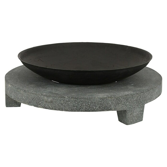 Esschert Design Vuurschaal Granito - ronde voet (Diameter: 69,8 cm, Gietijzer) | BAUHAUS