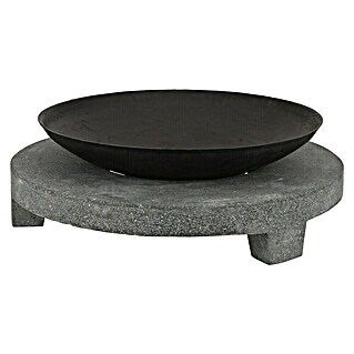 Esschert Design Vuurschaal Granito - ronde voet (Diameter: 69,8 cm, Gietijzer)