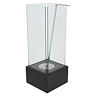 Bio-ethanol tafelhaard (25 x 25 x 65 cm, Zwart)