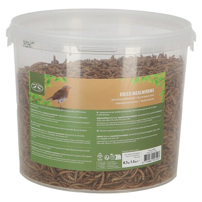 Vogelvoer gedroogde meelwormen (700 g) | BAUHAUS