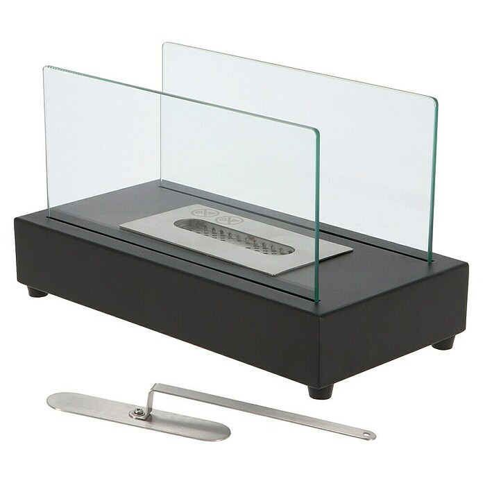 Bio-ethanol tafelhaard (35,5 x 18 x 20,6 cm, Zwart) | BAUHAUS