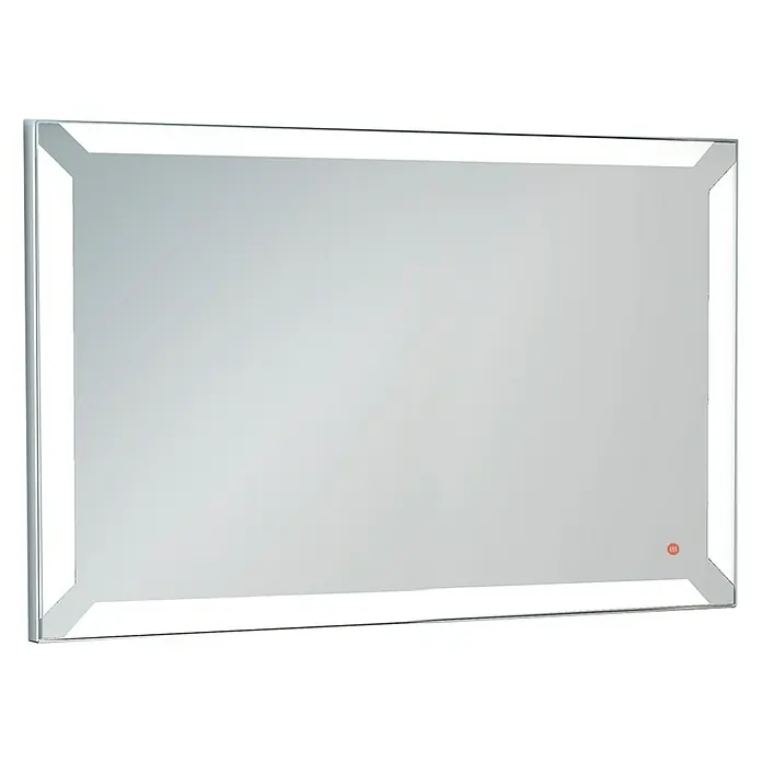 Camargue Espejo con luz Anouk - An x Al: 120 x 80 cm - Espejo de pared rectangular iluminado con bordes biselados. Un accesorio elegante para cualquier baño o vestidor.