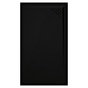 Duplach Plato de ducha Mío (L x An: 100 x 70 cm, Material compuesto, Negro, Rejilla a la derecha) | BAUHAUS