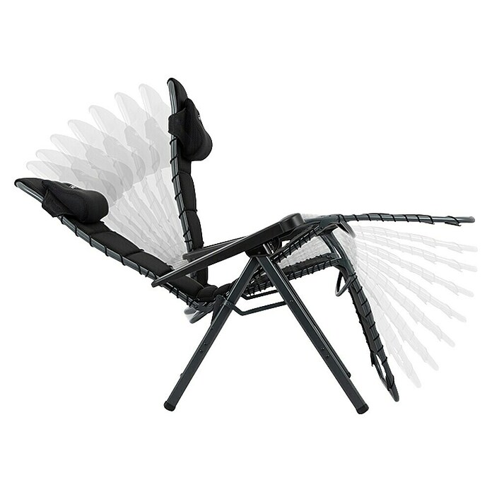 Crespo Sillón relax Air Deluxe II (L x An x Al: 78 x 71 x 119 cm, Negro) | BAUHAUS