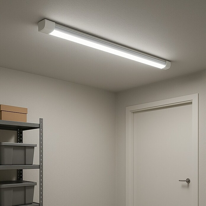 Osram Regleta estanca LED Basic (1 luz, 20 W, Color de luz: Blanco neutro, IP20)