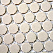 Mosaikfliese Knopf Uni CU K220 (31,5 x 29,4 cm, Beige, Matt)