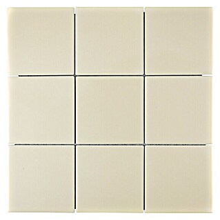 Mosaikfliese Quadrat Uni CQ 130 (29,8 x 29,8 cm, Beige, Glänzend)