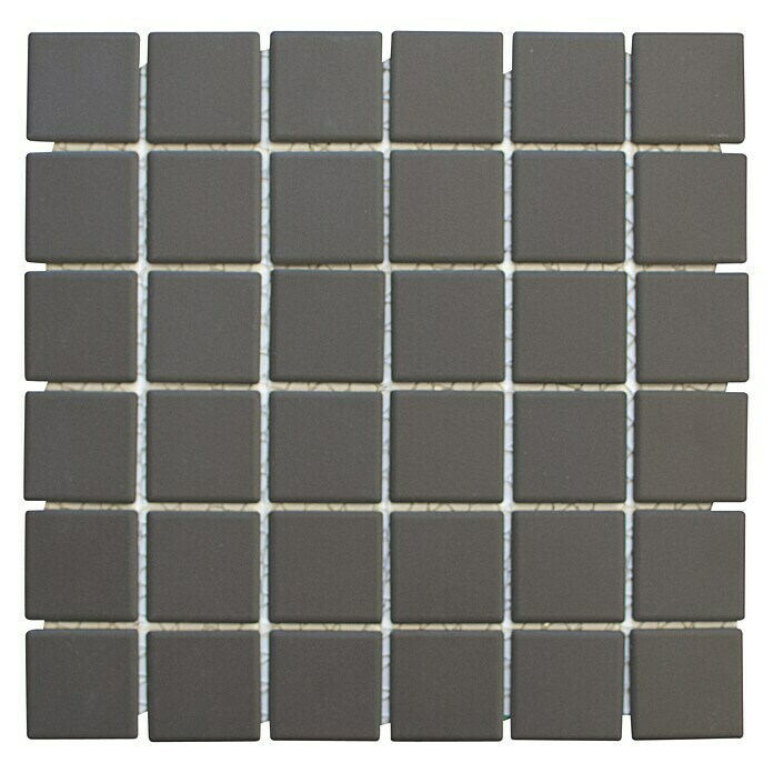 Mosaikfliese Quadrat Uni CU 253 (29,8 x 29,8 cm, Braun, Matt)
