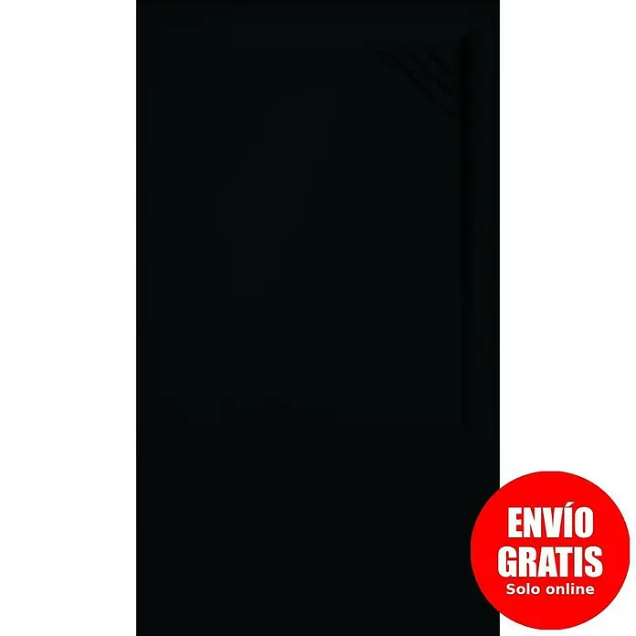 Duplach Plato de ducha Mío - L x An: 100 x 70 cm, Material compuesto, Negro, Rejilla a la derecha - Plato de ducha negro y elegante con líneas limpias, perfecto para baños modernos. Envío gratuito online disponible.