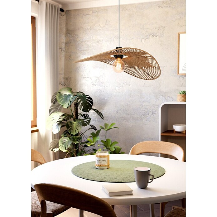 Eglo Siruela Lámpara colgante (40 W, L x An x Al: 56 x 40 x 110 cm, Marrón, Negro, E27) | BAUHAUS
