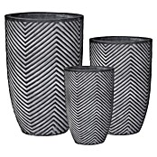 Topf Vase Alessandria (Ø x H: 28 x 42 cm, Grau) | BAUHAUS