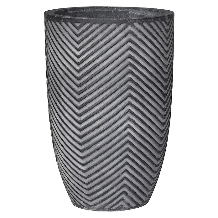 Topf Vase Alessandria (Ø x H: 28 x 42 cm, Grau) | BAUHAUS