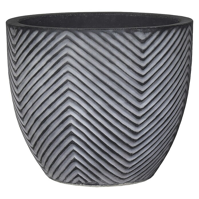 Pflanztopf Alessandria (Außenmaß (Ø x H): 26 x 23 cm, Grau) | BAUHAUS