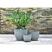 Pflanztopf Alessandria (Außenmaß (Ø x H): 26 x 23 cm, Grau) | BAUHAUS