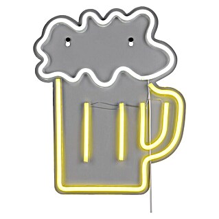 Reality Leuchten Wandlamp NEON Licht Beer (l x b x h: 1,6 x 29,5 x 36 cm)