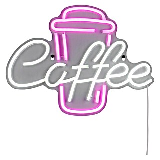 Reality Leuchten Wandlamp NEON Licht Coffee (l x b x h: 1,6 x 40 x 30 cm)