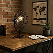 Tween Light Vinto Lámpara de sobremesa (40 W, Negro/Marrón, Altura: 45 cm)