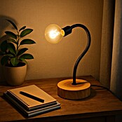 Tween Light Lámpara de sobremesa Broni (40 W, Negro/Marrón, Altura: 36 cm)