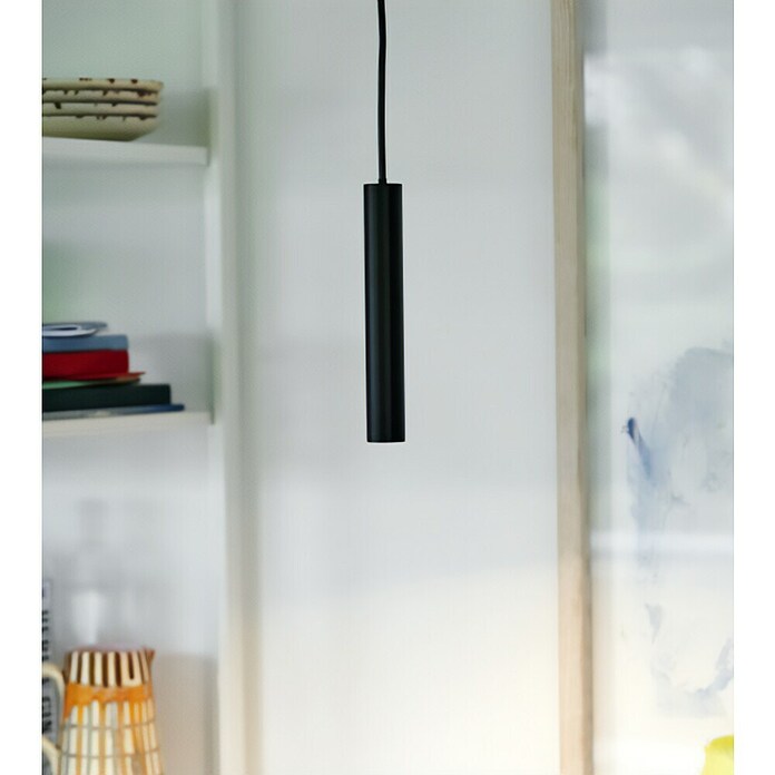 Nordlux Omari Lámpara colgante LED redonda (3,3 W, Ø x Al: 3 x 20 cm, Negro) | BAUHAUS