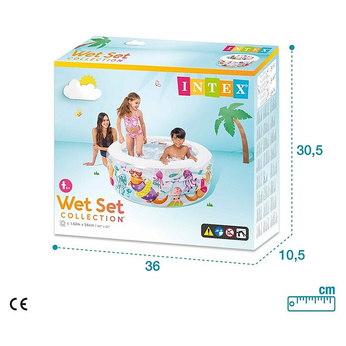 Intex Piscina hinchable Acuario (Ø x Al: 152 x 56 cm, 360 l, Multicolor) | BAUHAUS